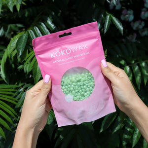 Matcha Wachsperlen – Gesicht
