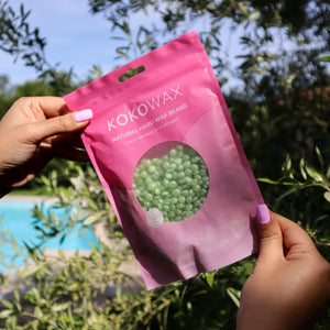 Matcha Wachsperlen – Gesicht