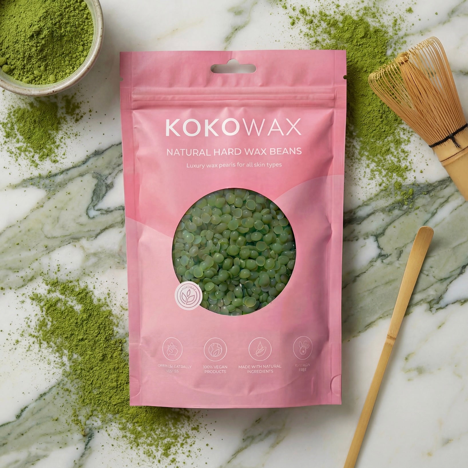 Matcha Wax - Gesicht