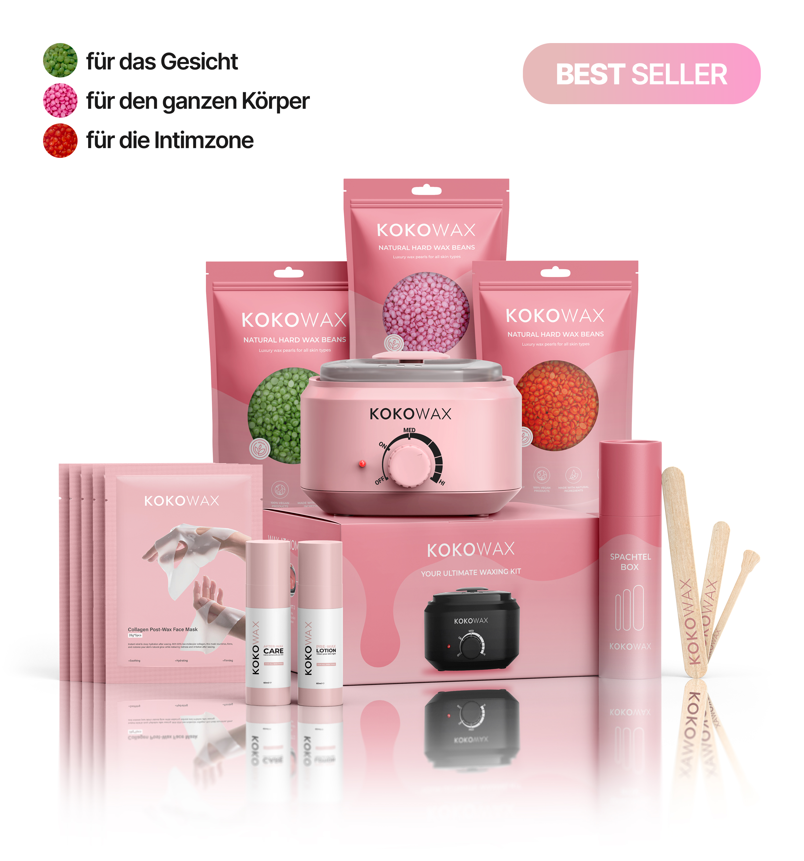 KOKO All In Set — Dein komplettes Waxing Set